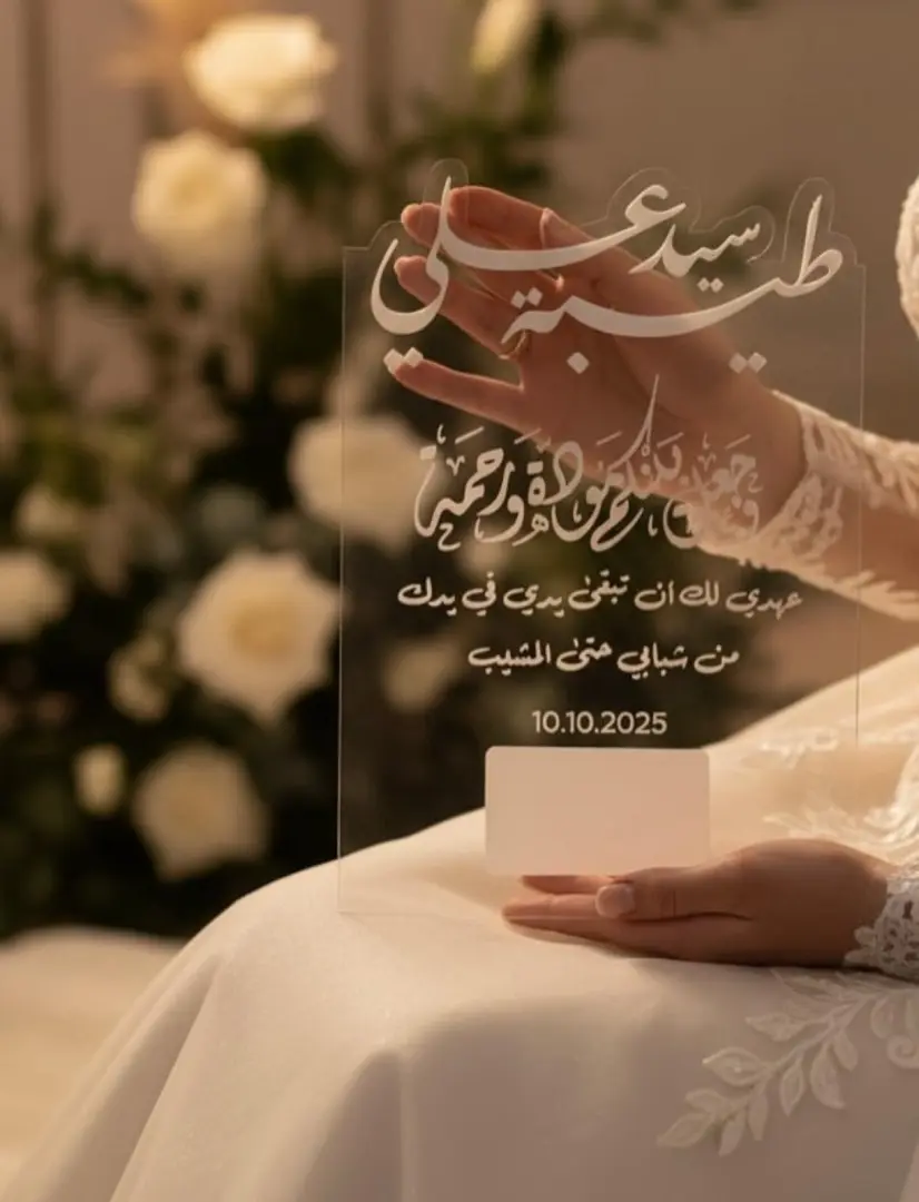 ✨ لوحة بصمات بالاكريلك الشفاف